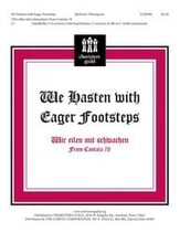 We Hasten with Eager Footsteps Handbell sheet music cover